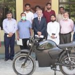 STUDENTS FROM MECHANICAL ENGINEERING DEPARTMENT CONVERTED A PETROL MOTORCYCLE TO AN ELECTRIC BIKE