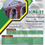International Conference on Mechanical Engineering (ICME) 2022